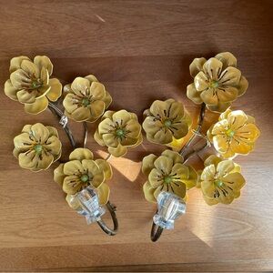 Yellow Floral Wall Sconces